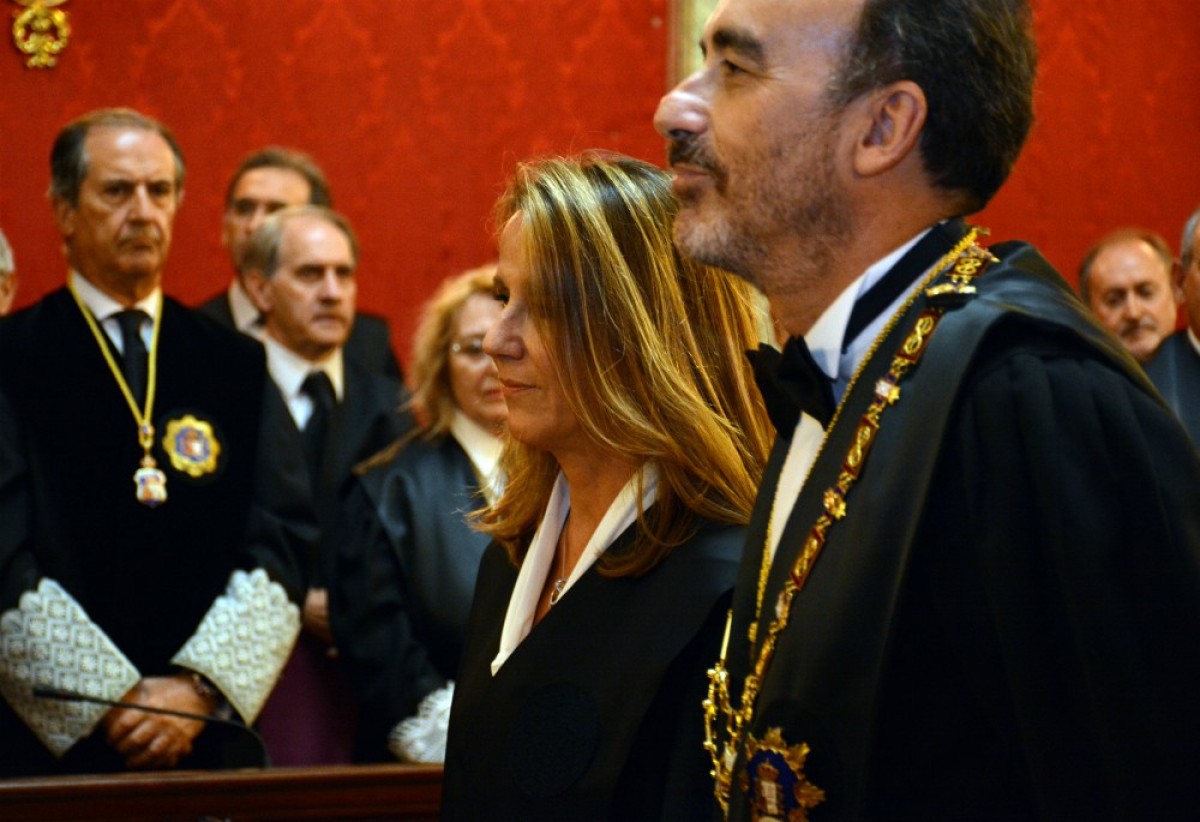 Carmen Lamela amb Manuel Marchena al Tribunal Suprem
