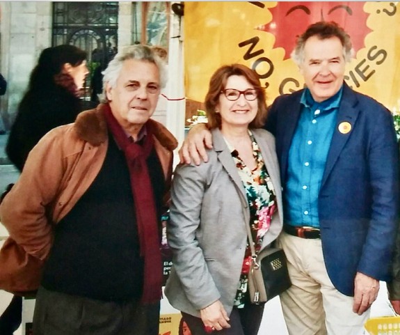 Alguns dels fundadors d'Alternativa Verda: Xavier Garcia, Pilar Sentís i Santiago Vilanova.
