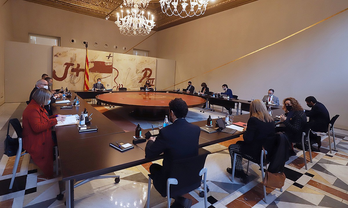 Consell Executiu del Govern a Palau, el 27 d'octubre passat