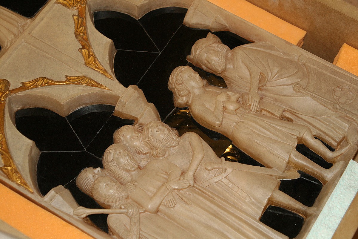 Rèplica del «Retaule de la Passió, Mort i Resurrecció de Jesús» de l’escultor Bernat Saulet