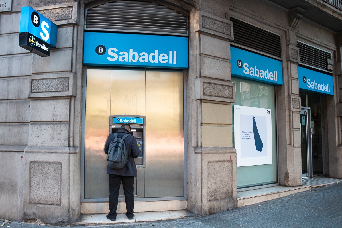 Una oficina del Banc Sabadell a Barcelona