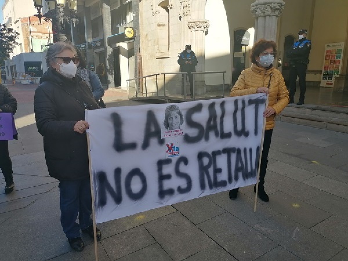 Una manifestació a Terrassa per reclamar millores en l'atenció sanitària.
