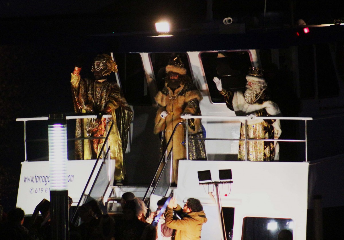 Els Reis Mags d'Orient, en l'arribada al Serrallo el 5 de gener de 2020.