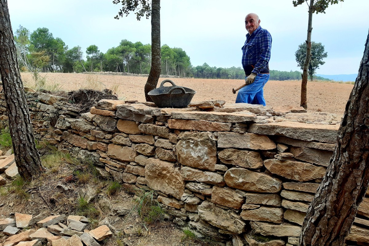 Camí ramader del Pla de l'Oliva realitzada per Josep Solsona, Premi Pedra Seca