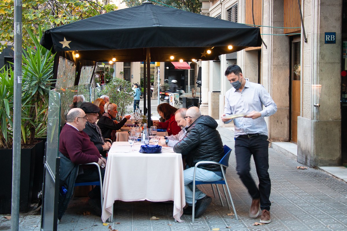 La terrassa d'un restaurant a Barcelona