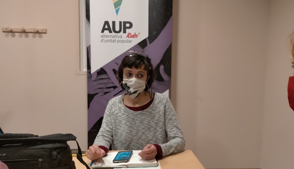 Betlem Cañizar, portaveu de l'AUP, explica els arguments pel no 