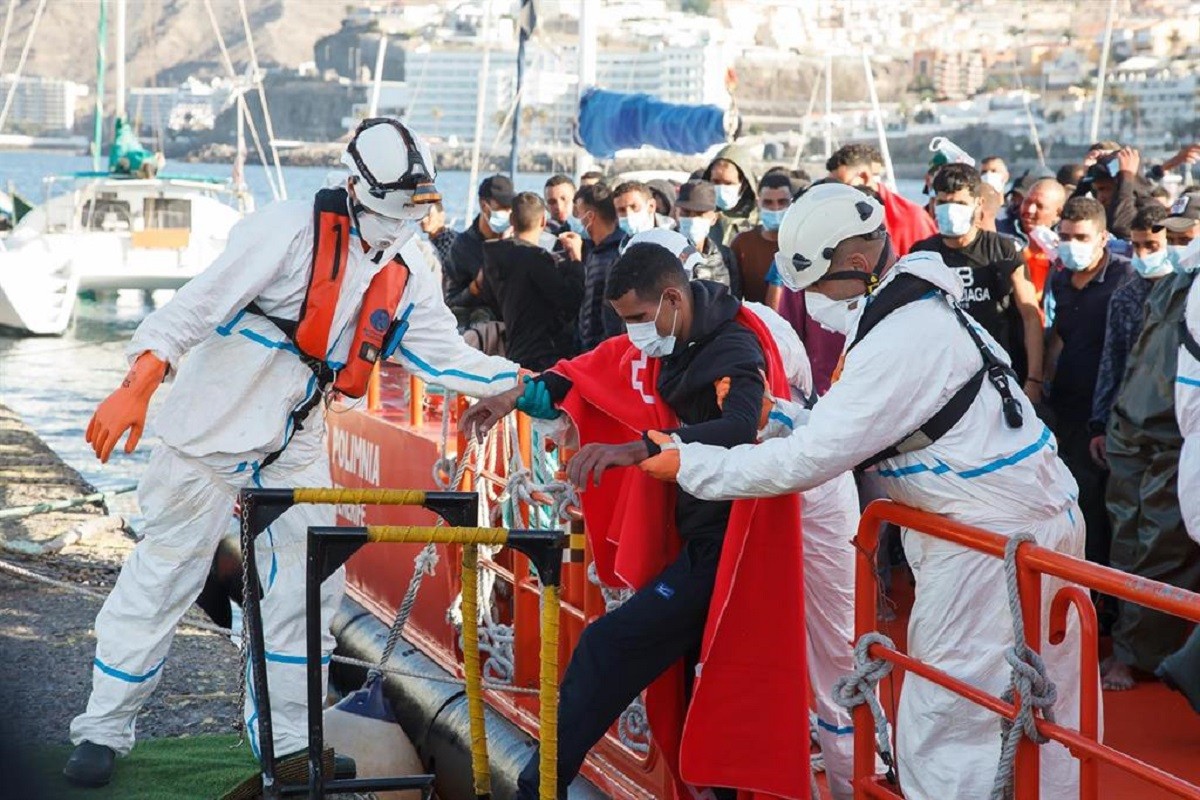 Migrants rescatats a les Illes Canàries.