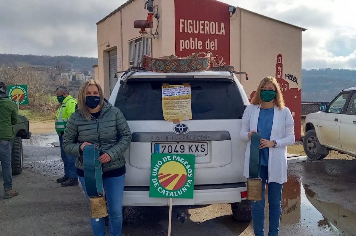 Els ramaders del Pallars també van participar a la tractorada