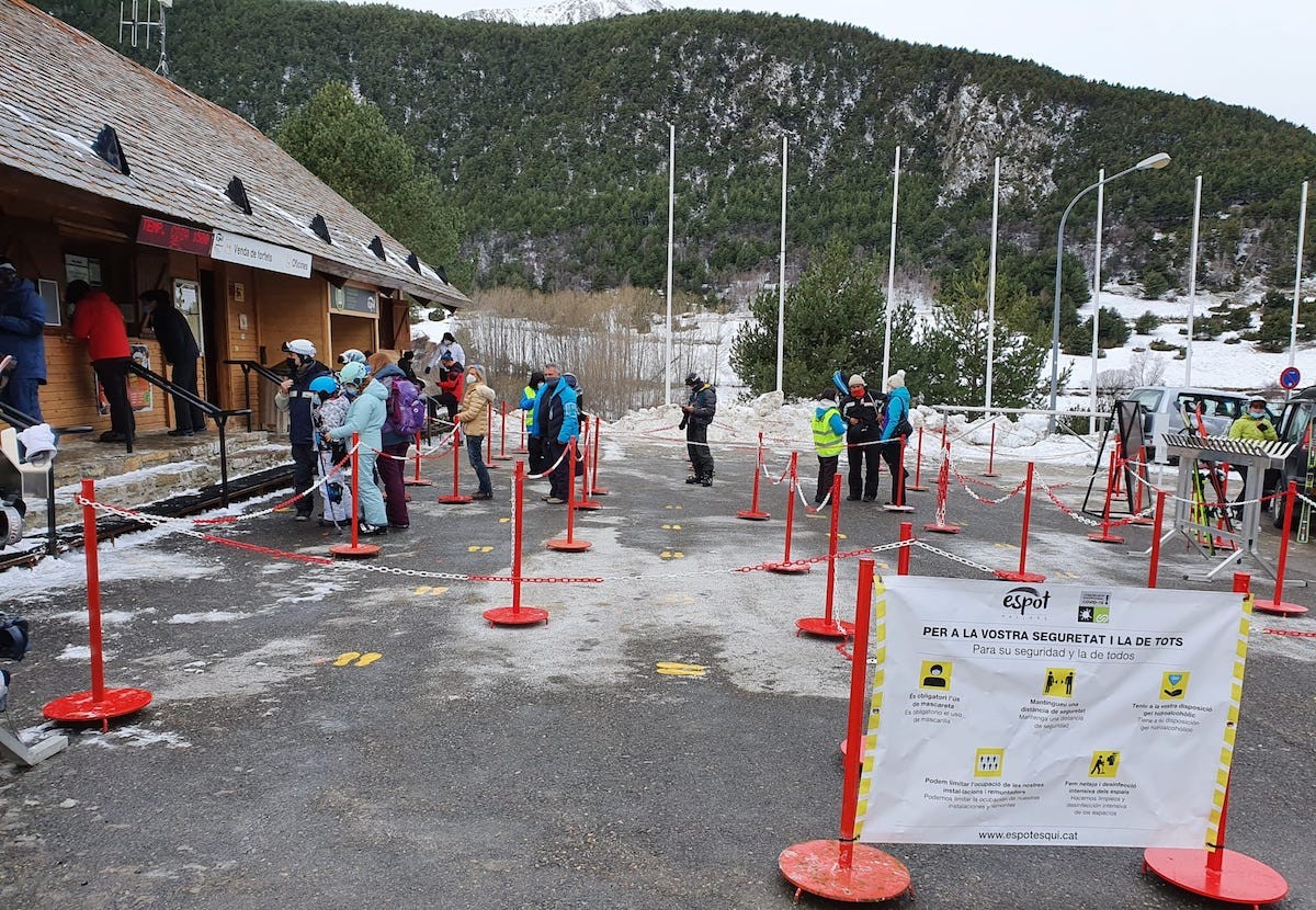 Cues la setmana passada a l’estació d’esquí d’Espot