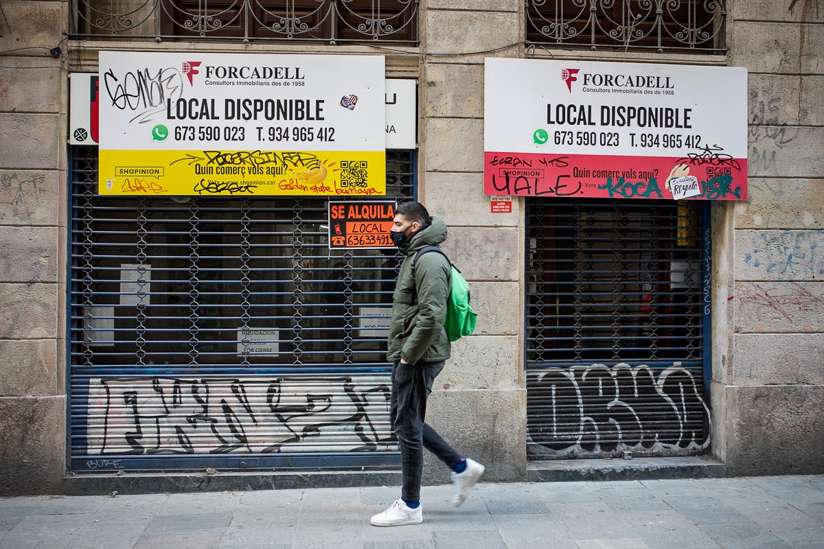Locals comercials buits a Barcelona