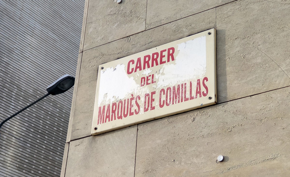 El carrer Marquès de Comillas, a Sabadell