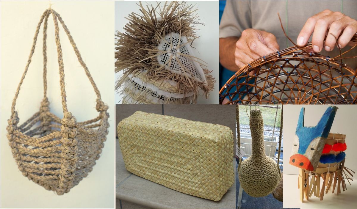 Alguns dels objectes artesanals que s'han treballat en els cursos organitzats pel Museu de la Pauma del Mas de Barberans