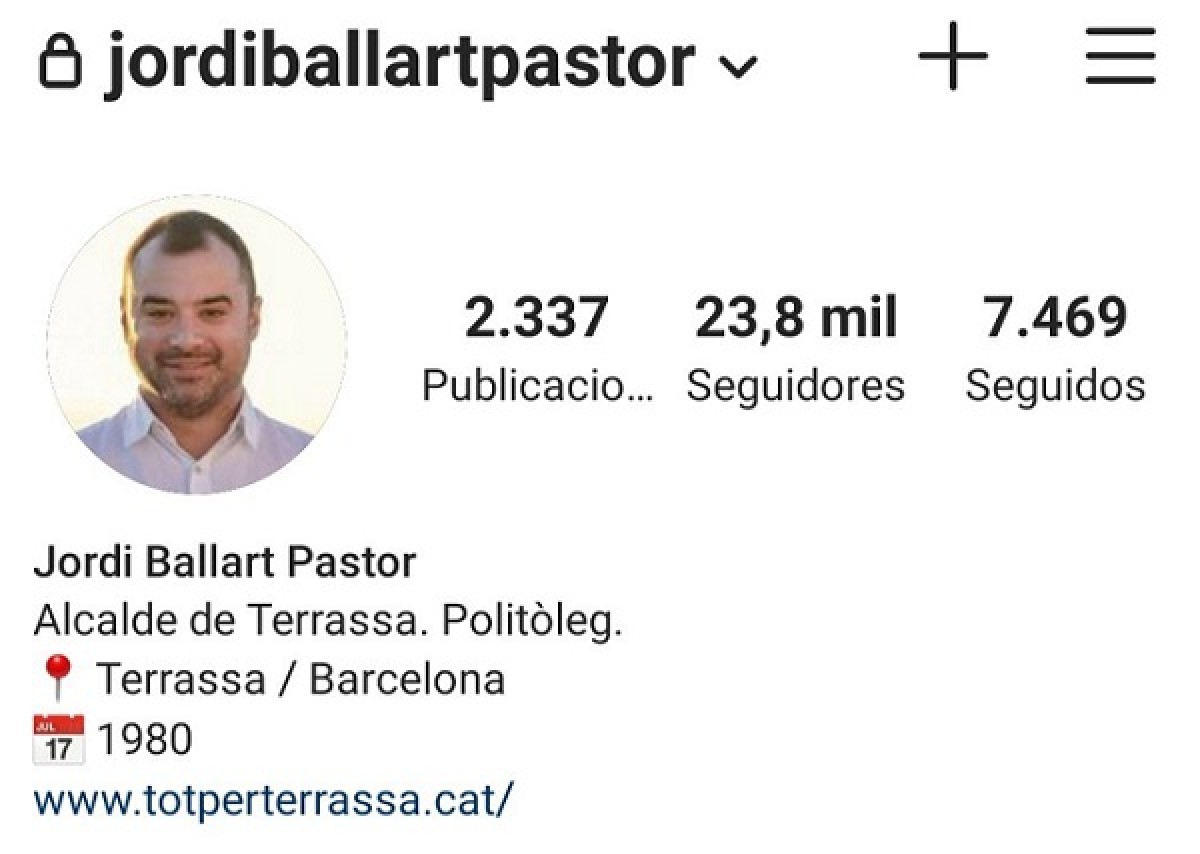 Ballart acumula 24.000 seguidors a Instagram.