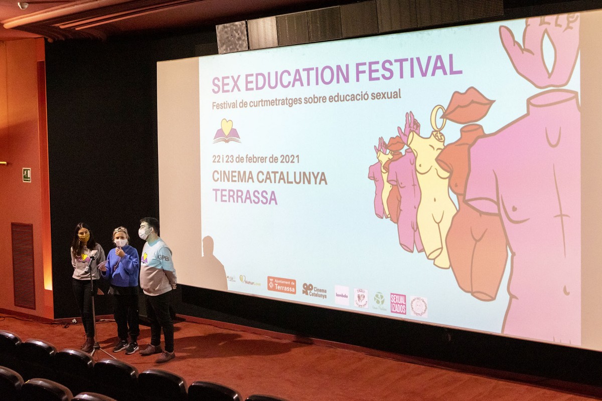 Acte de presentació del Sex Education Film Festival 2021.