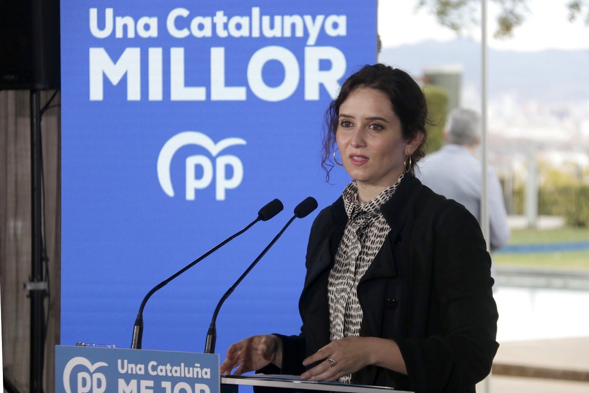 Isabel Díaz Ayuso, al parlament madrileny.