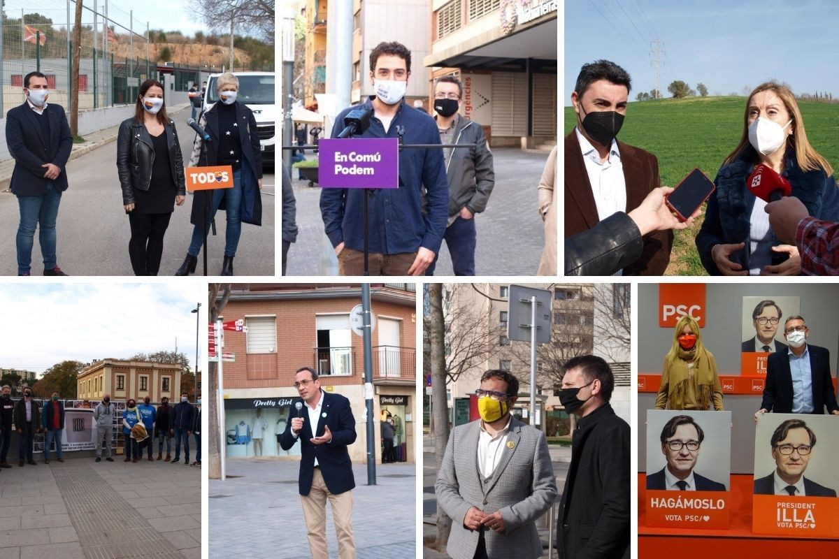 Imatges de la primera setmana de campanya a Rubí