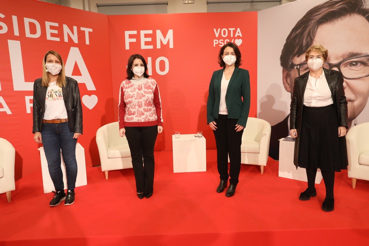Acte feminista amb les candidates del PSC