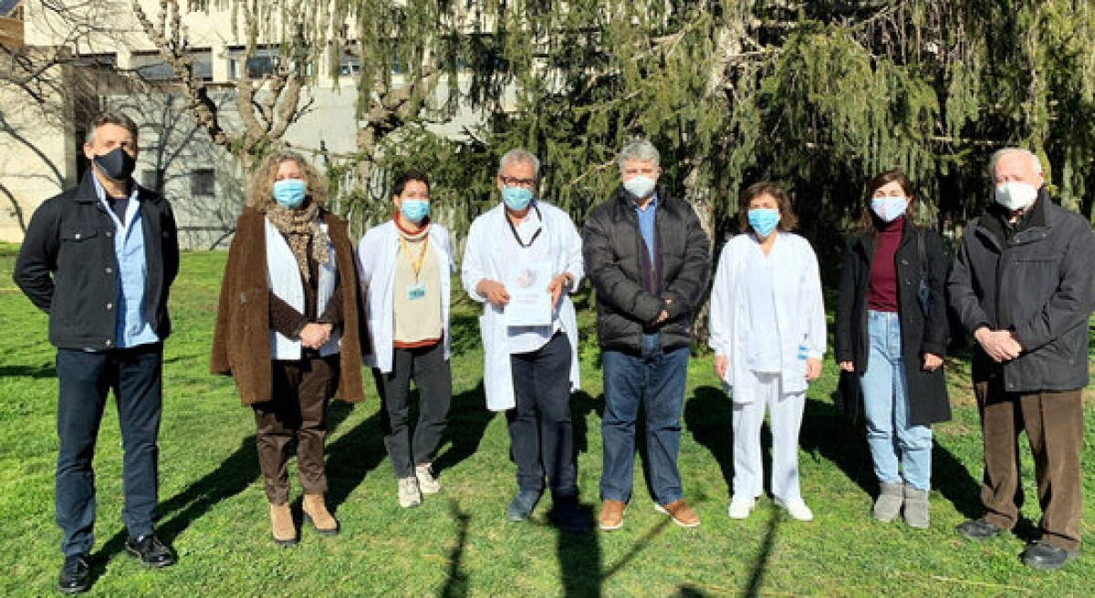 L'equip de l'Hospital Santa Maria de Lleida que ha elaborat la guia 'Conviure amb la fibromiàlgia'