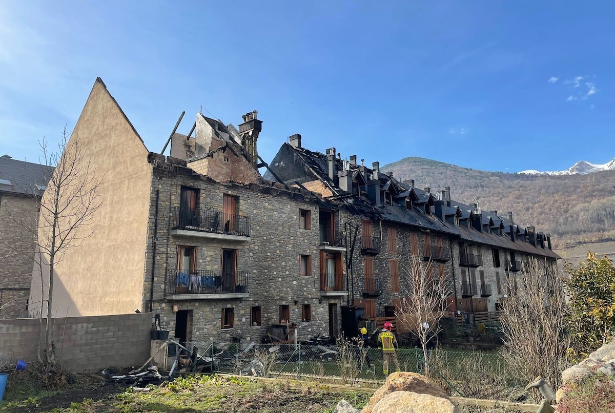 Estat en què ha quedat l’edifici després de l'incendi