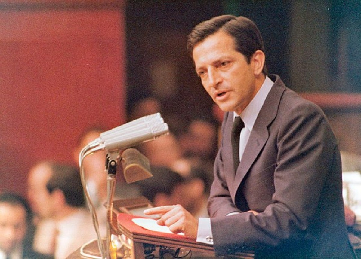 Suárez, en una imatge d'arxiu al Congrés.