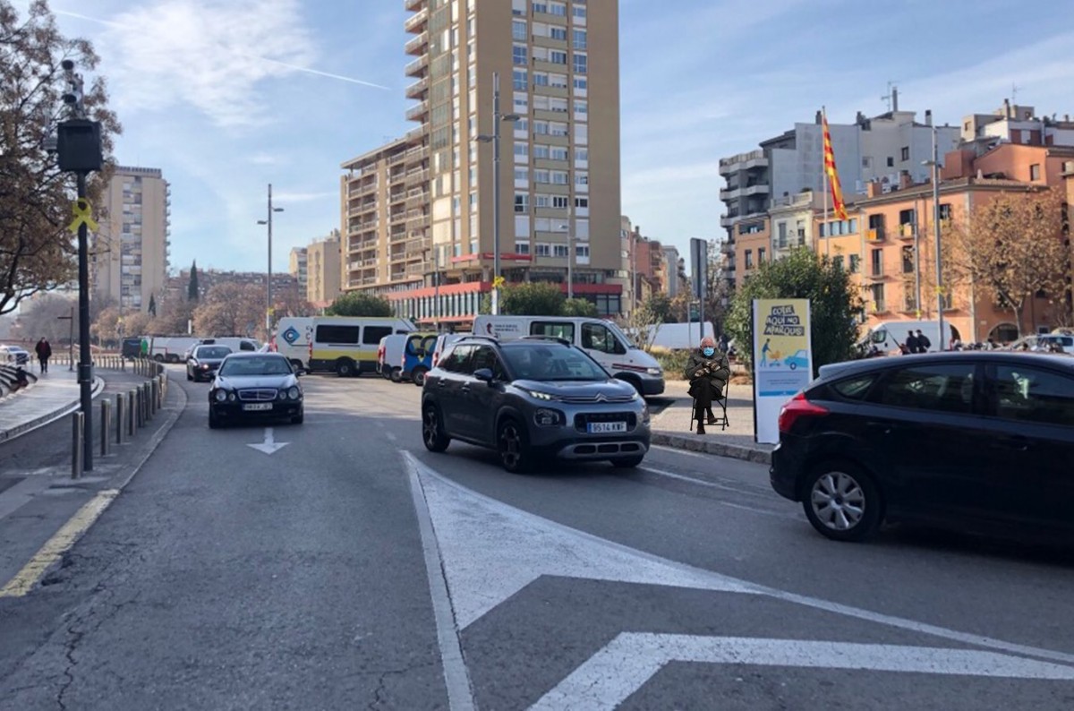 Un dels carrers de Girona