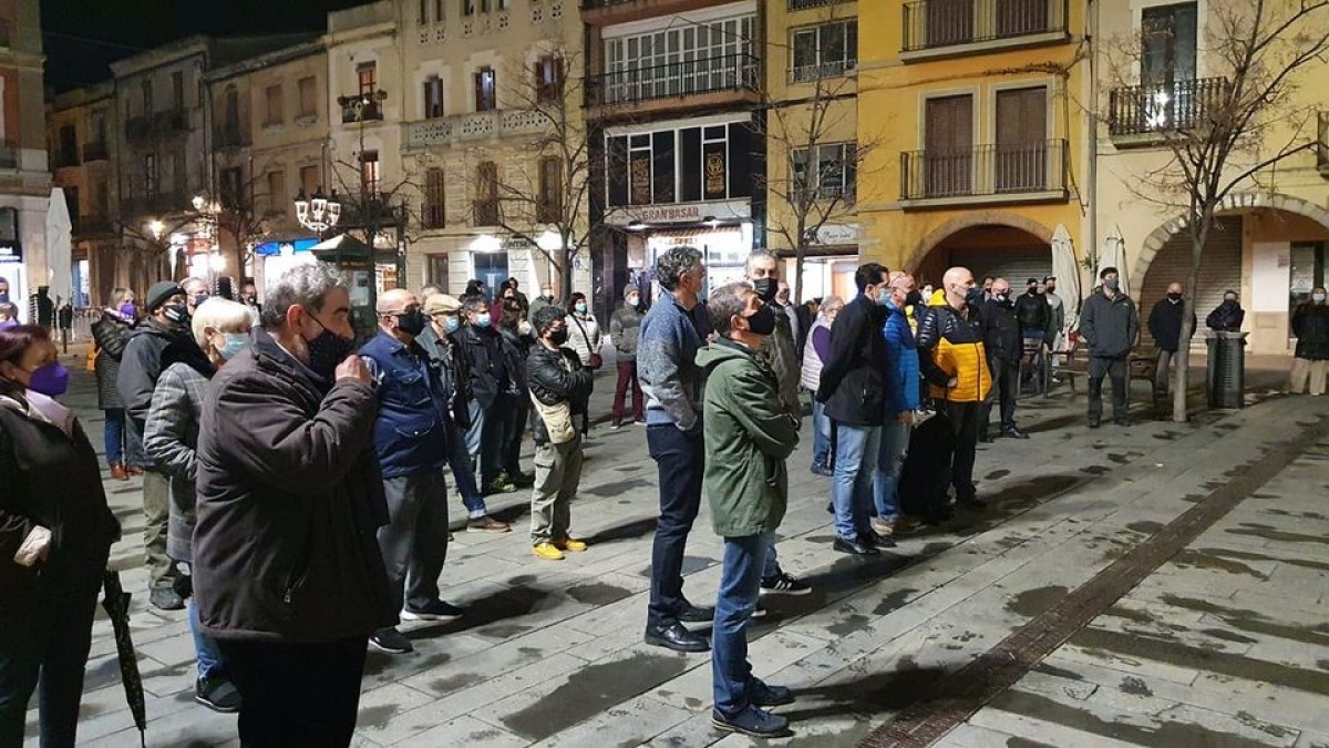 Concentració de suport als presos i exiliats a Sant Celoni 