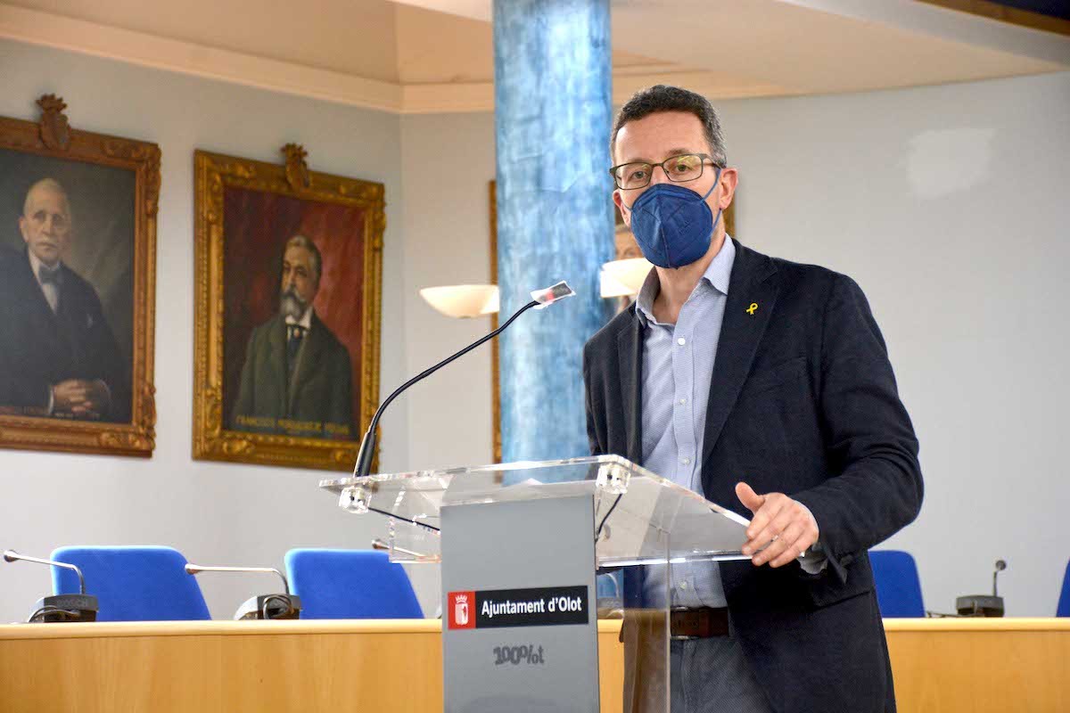 El regidor de Promocio, Estanis Vayreda, ha explicat les macroxifres de la pandèmia.