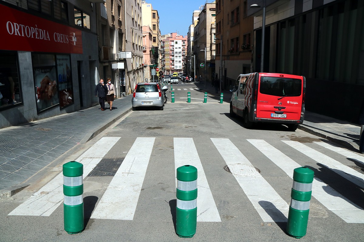 El tram alt del carrer López Peláez de Tarragona, que l'Ajuntament preveu remodelar.
