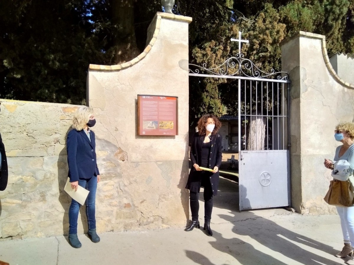 Inauguració de la placa al cementiri de Figuerola d'Orcau
