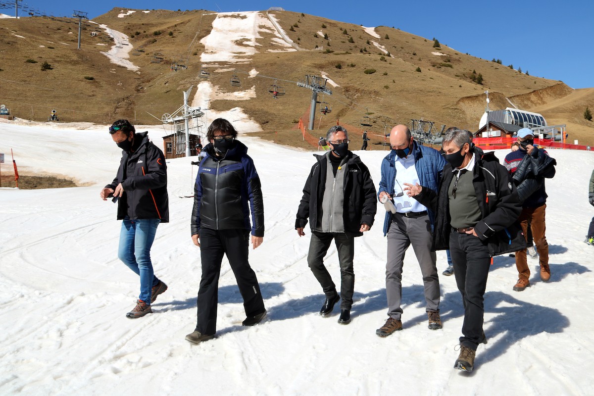Tremosa ha visitat l’estació ribagorçana de Boí Taüll
