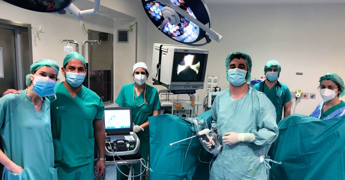  Quiròfan amb l'equip d'urologia encapçalat per el Dr. Daniel Rodezno 