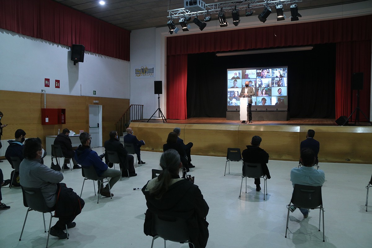 La presentació a l'institut Antoni Martí i Franquès de Tarragona del primer cicle de grau superior en Tècniques d'actuació teatral.