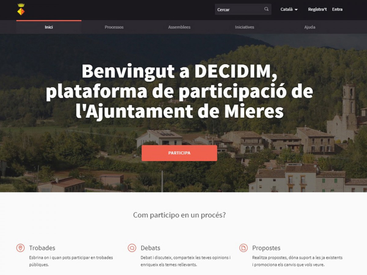 L'Ajuntament de Mieres ha format part de les proves pilot de la plataforma Decidim.