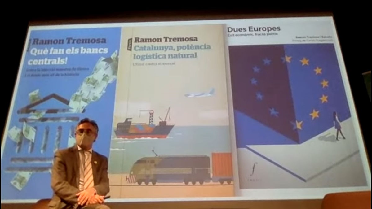 Ramon Tremosa durant la presentació del llibre