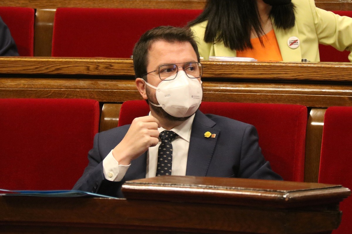 Pere Aragonès, aquest dijous al Parlament.
