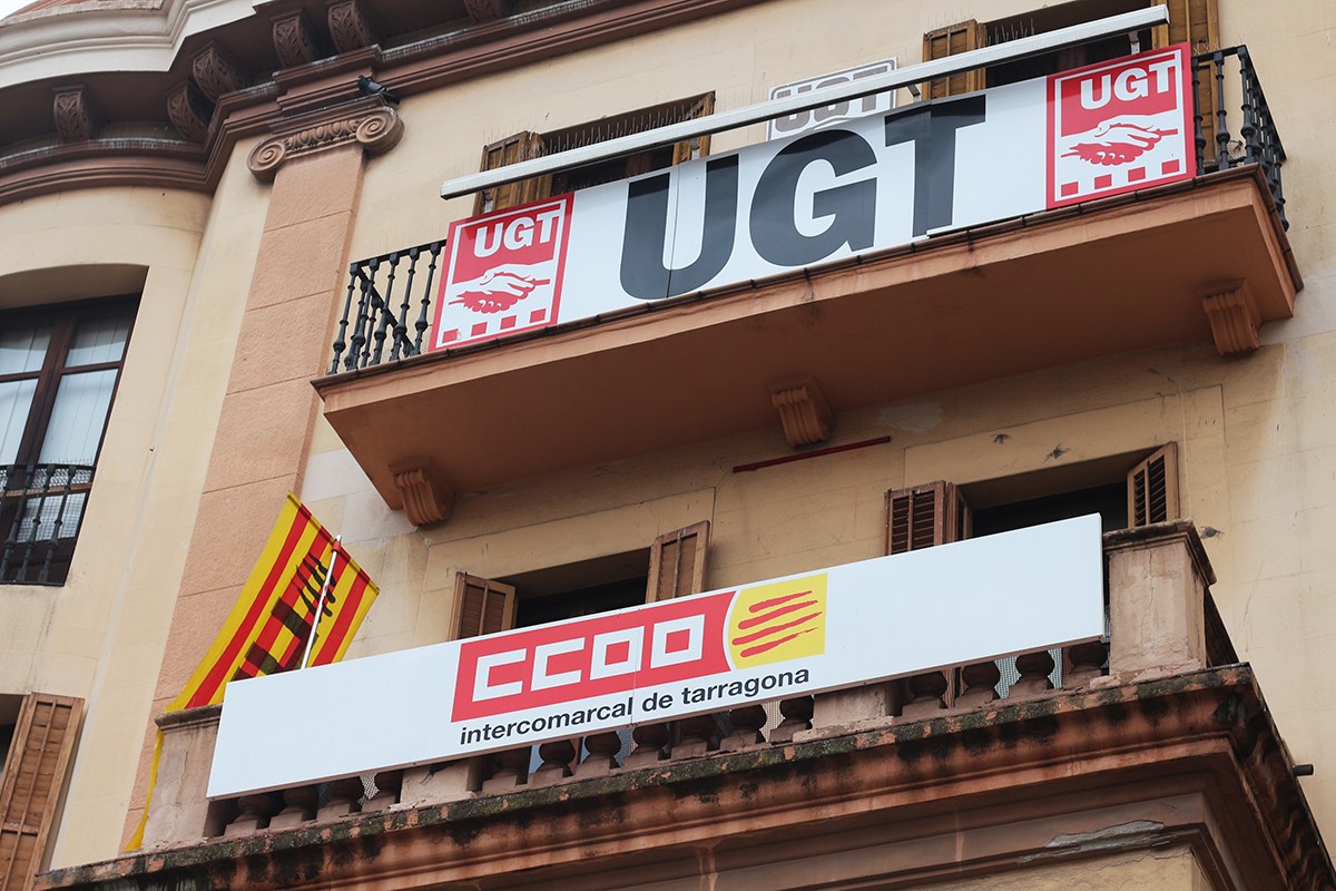 Imatge d'arxiu de les seus d'UGT i CCOO a Tarragona.