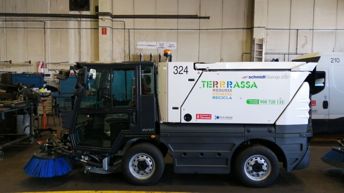 Vehicle de recollida de residus de Terrassa. 