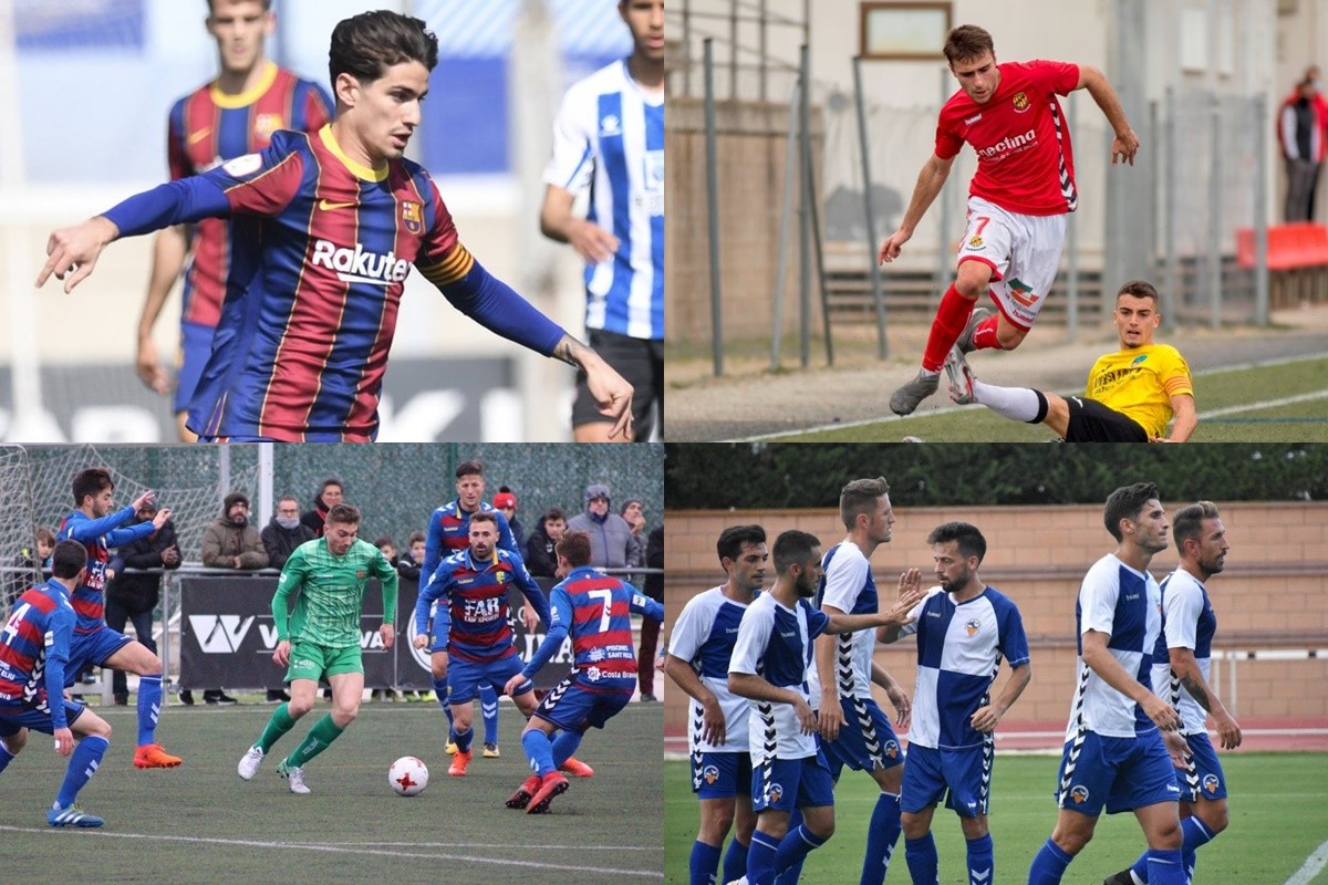 Barça B, Nàstic, Llagostera i Sabadell