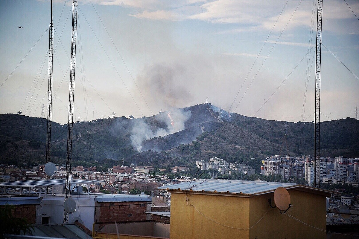 Incendi a Collserola el 8 de juny