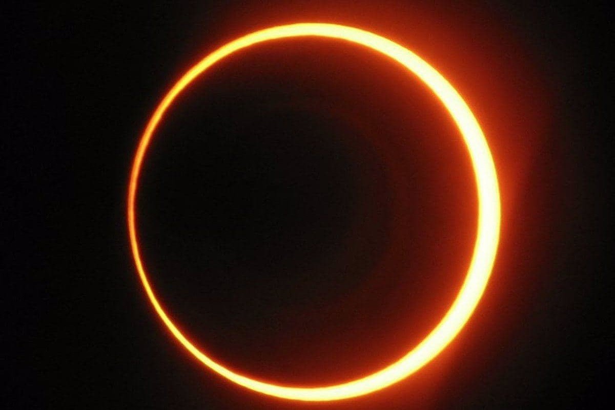 Un eclipsi anular de sol, en una imatge d'arxiu