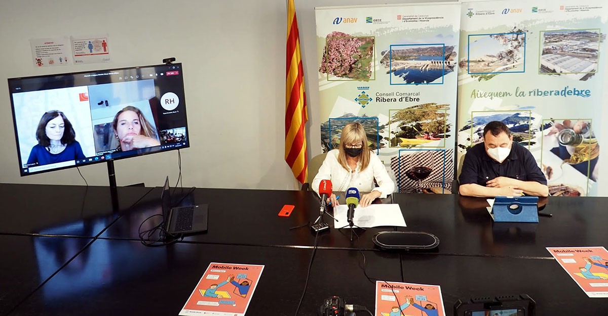 Presentació presencial i telemàtica de les activitats de la Mobile Week Catalunya a la Ribera d'Ebre. 