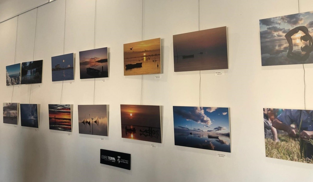 La mostra de fotografies de paisatges deltaics es podrà veure a EbreTerra fins al setembre.