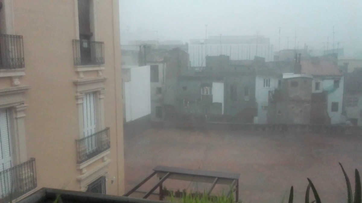 La pluja ha estat molt intensa, a Reus, aquesta tarda de dijous