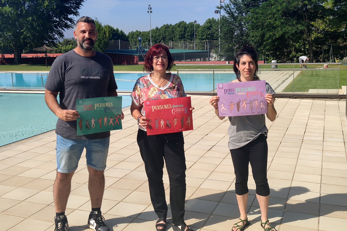 Presentació de la campanya dels vestidors a les piscines de Sant Fruitós