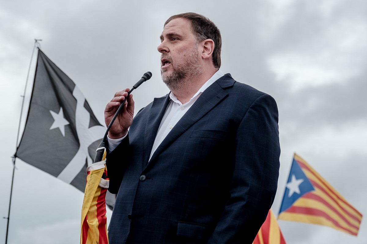 Oriol Junqueras fora de Lledoners després de rebre l'indult del govern espanyol 