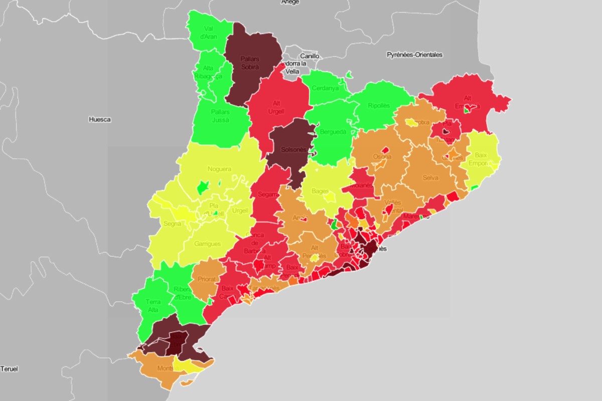L'increment de contagis és especialment accentuat a Barcelona.