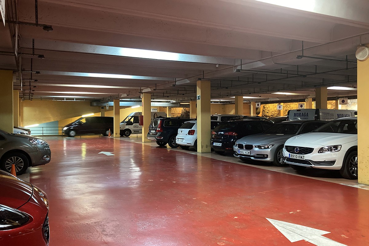 L'aparcament soterrat de plaça Corsini.