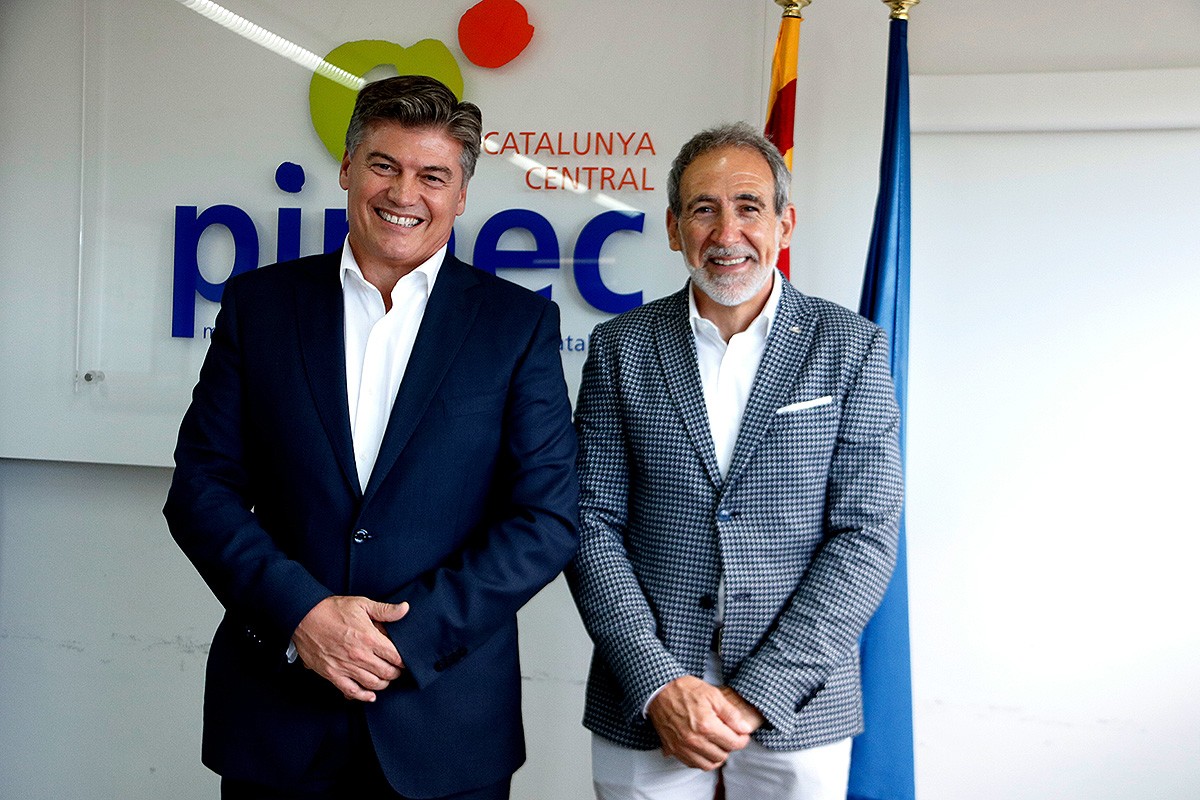 Antoni Cañete i Esteve Pintó a la seu de PIMEC Catalunya Central
