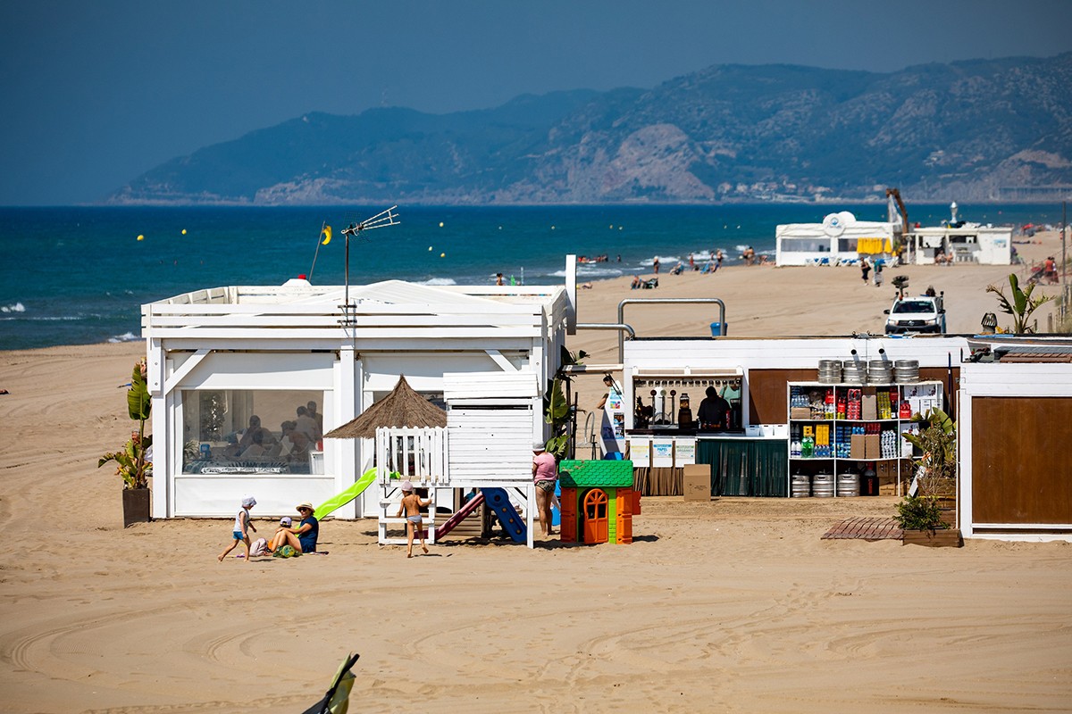 La platja de Gavà, en una imatge d'arxiu.