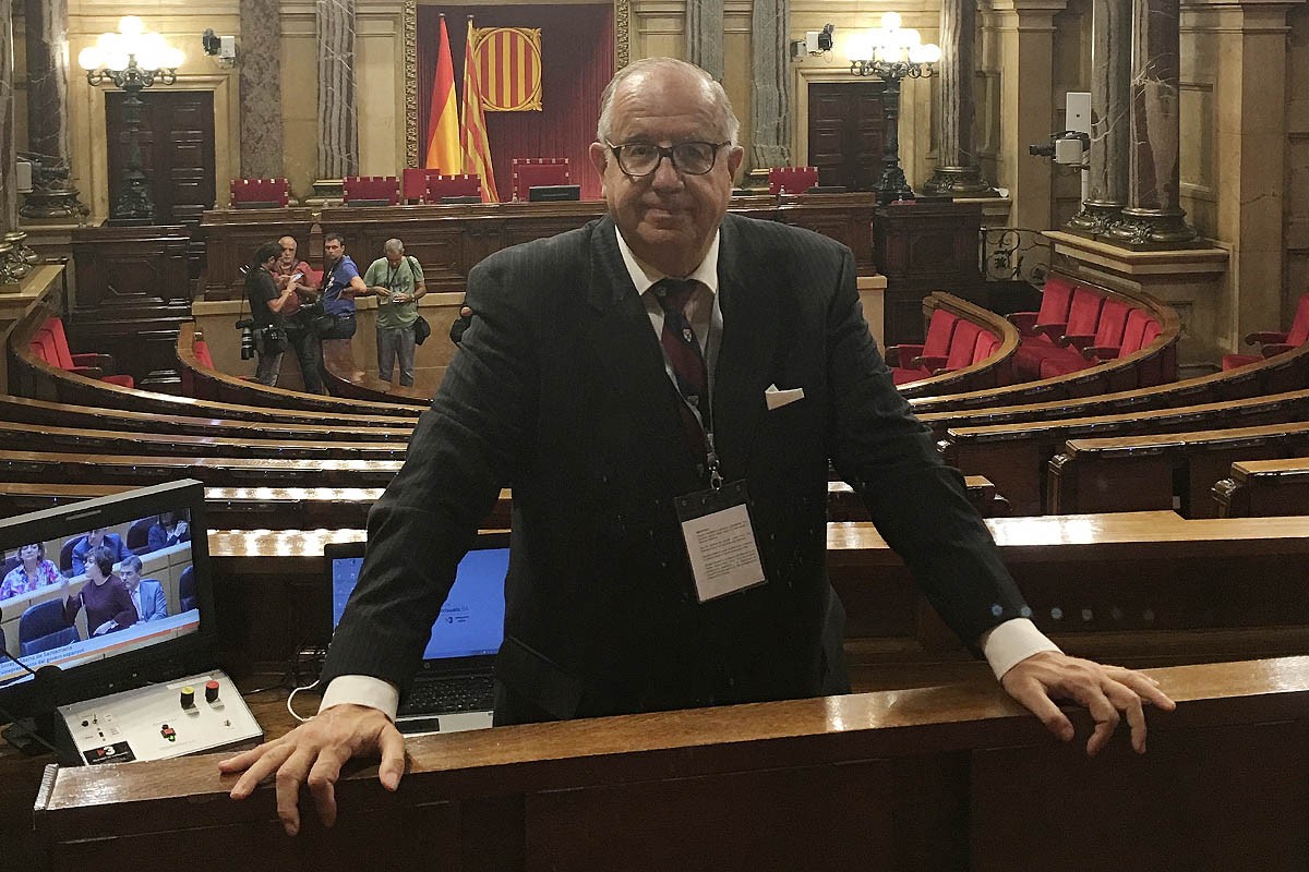 Juan Antonio Giner, al Parlament la tardor del 2017.